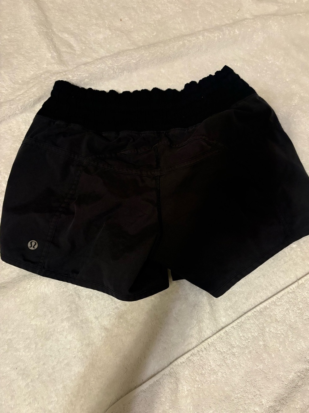 VINTAGE!! lululemon athletica Black Layered Athletic Shorts - Picture 2 of 3